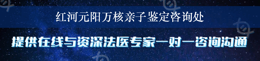 红河元阳万核亲子鉴定咨询处